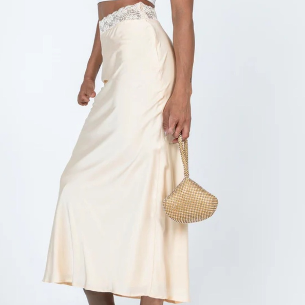 Princess Polly Satin Maxi Skirt
